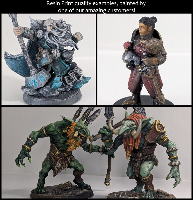 Tempest Spirits Mini Set | Premium Resin Miniatures for Tabletop Gaming, DnD, Wargaming and more!