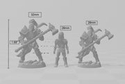 Fighter's Guild dnd mini set - Artisan Guild | Barbarian | Knight | Cleric | Paladin, Pathfinder, TTRPG, Wargaming, Warrior, Human, medieval
