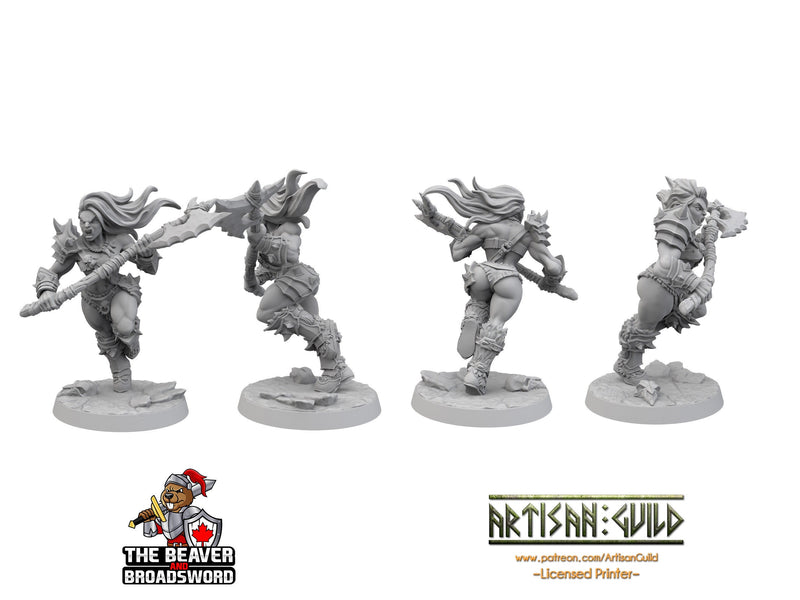 12 Orc Barbarian dnd mini set - Artisan Guild | Barbarian | Ranger| Fighter | Goblinoid, Pathfinder, TTRPG, Wargaming Monster, Pack, Bundle