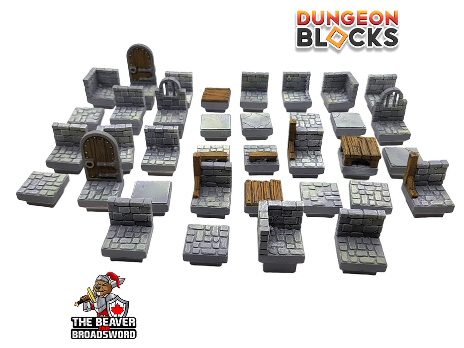 Dungeon Blocks 40pc Starter Room - Dungeon Theme