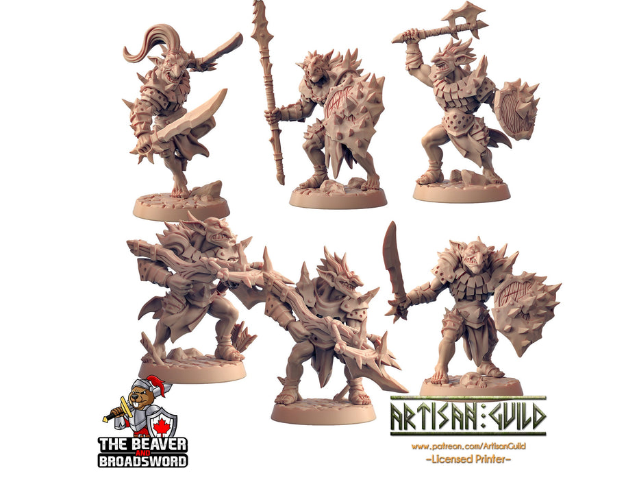 6 Hobgoblin Warrior Mini Set