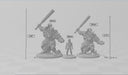 Oni Clan Complete Bundle - 10+1 dnd mini set - Artisan Guild | Orc, Half-Orc, Ogre, Pathfinder, Monk, Samurai, Fighter, Samurai, Wolf