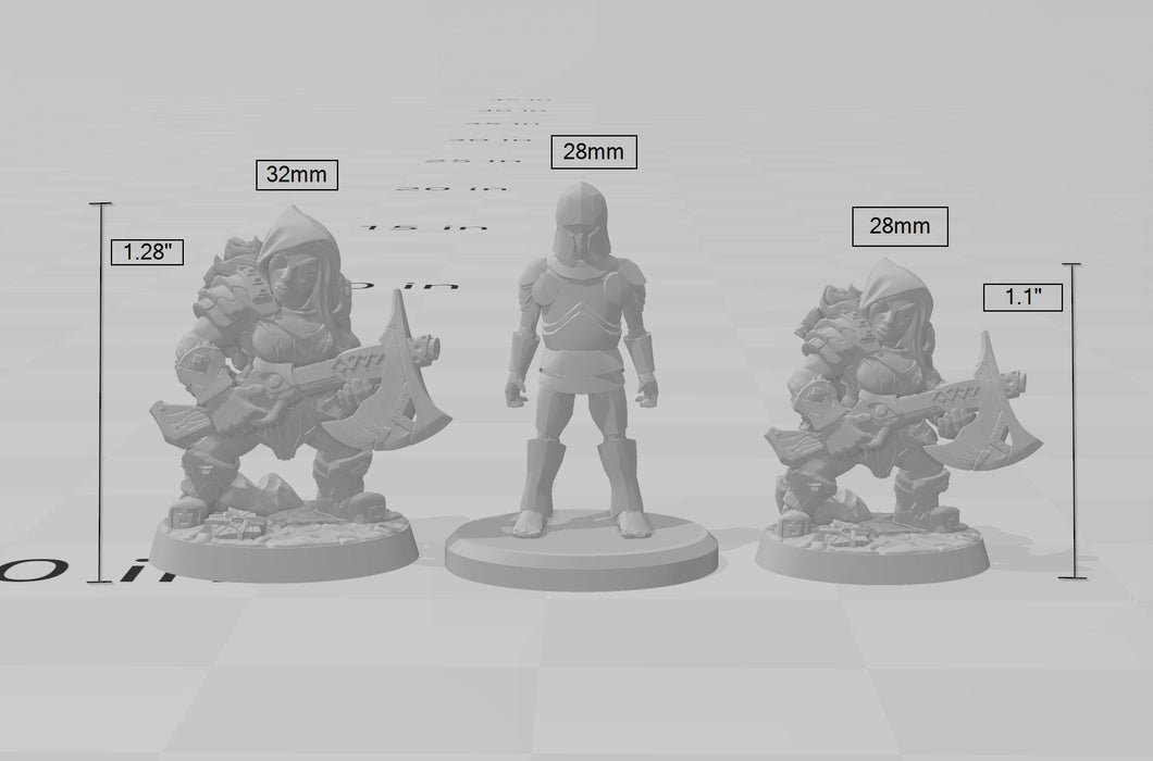 Dwarven Oathbreaker D dnd mini - Artisan Guild | Dwarf | Fighter | Female | Ranger | Artificer | Pathfinder | Wargaming | Clan |