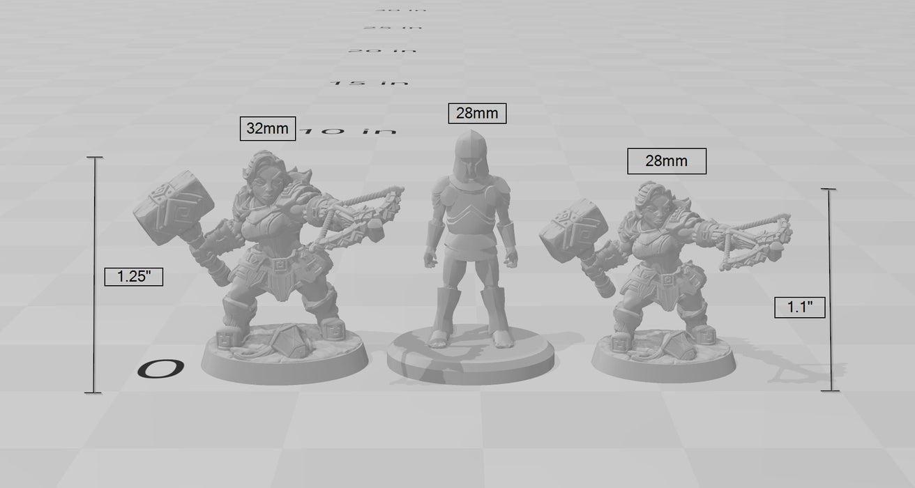 Dwarven Oathbreaker E dnd mini - Artisan Guild | Dwarf | Fighter | Female | Ranger | Artificer | Pathfinder | Wargaming | Clan |