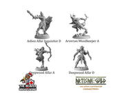 DnD 16 Elf Mini Variety Pack #1 - Artisan Guild | Elves | Ranger | Fighter | Rogue | Bundle | Pack | Barbarian | Wood | High | Drow | Unit