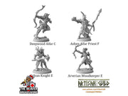 DnD 16 Elf Mini Variety Pack #1 - Artisan Guild | Elves | Ranger | Fighter | Rogue | Bundle | Pack | Barbarian | Wood | High | Drow | Unit