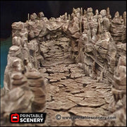 Grotto Tunnels - Printable Scenery | DnD | Clorehaven | Cave | Dungeon | Scene | Scatter Terrain | Wargaming | Pathfinder | 28mm 15mm 32mm