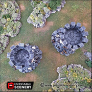 Goblin Guard Towers - Printable Scenery | DnD | Clorehaven | Cave | Dungeon | Scene | Monster | Wargaming | Pathfinder | 28mm 15mm 32mm
