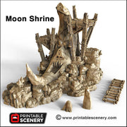 Moon Shrine - Printable Scenery | DnD | Goblin Grotto | Cave | Dungeon | Scene | Scatter Terrain | Wargaming | Pathfinder | 28mm 15mm 32mm