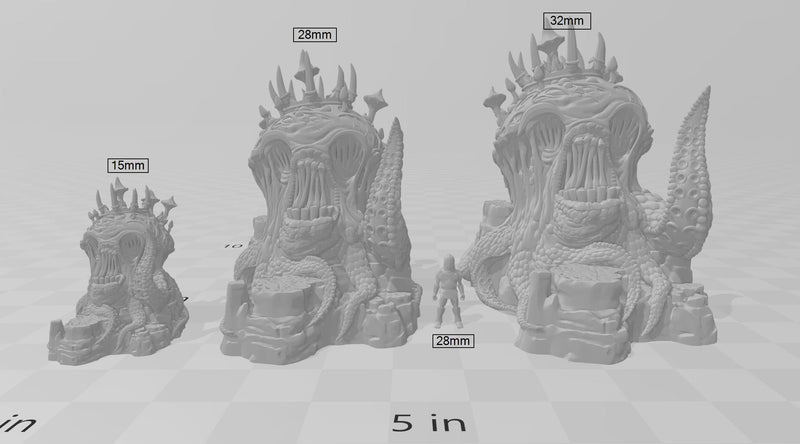 Gloom Creeper - Printable Scenery | DnD | Clorehaven | Cave | Dungeon | Scene | Monster | Wargaming | Pathfinder | 28mm 15mm 32mm
