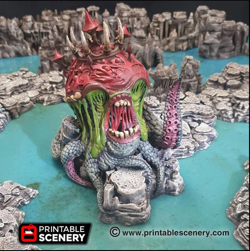 Gloom Creeper - Printable Scenery | DnD | Clorehaven | Cave | Dungeon | Scene | Monster | Wargaming | Pathfinder | 28mm 15mm 32mm