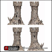 Goblin Guard Towers - Printable Scenery | DnD | Clorehaven | Cave | Dungeon | Scene | Monster | Wargaming | Pathfinder | 28mm 15mm 32mm
