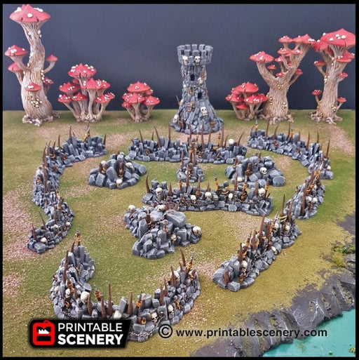 Faerie Circle - Printable Scenery | DnD | Forest | Fae | Fairy | Scatter Terrain | Wargaming | Goblin Grotto | 28mm 15mm 32mm