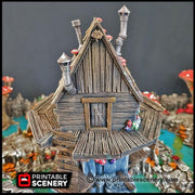 Shanty Tower - Printable Scenery | DnD | Goblin Grotto | Swamp | Fantasy | Scene | Scatter Terrain | Wargaming | Pathfinder | 28mm 15mm 32mm