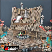 Shanty Tower - Printable Scenery | DnD | Goblin Grotto | Swamp | Fantasy | Scene | Scatter Terrain | Wargaming | Pathfinder | 28mm 15mm 32mm