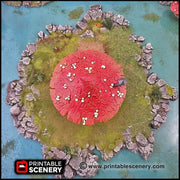 Goblin Mushroom Hovel - Printable Scenery | DnD | Goblin Grotto | Swamp | Scene | Scatter Terrain | Wargaming | Pathfinder | 28mm 15mm 32mm