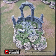 The Ancient Ruins - Printable Scenery | DnD | Goblin Grotto | Ruin | Castle | Scatter Terrain | Wargaming | Pathfinder | 28mm 15mm 32mm