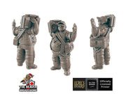 Boombox Guy Sci-fi Mini - EC3D | Legion | Cyberpunk | Starfinder | Scifi | Futuristic | Cybernetic | Male | VR | 28mm | 32mm Infinity