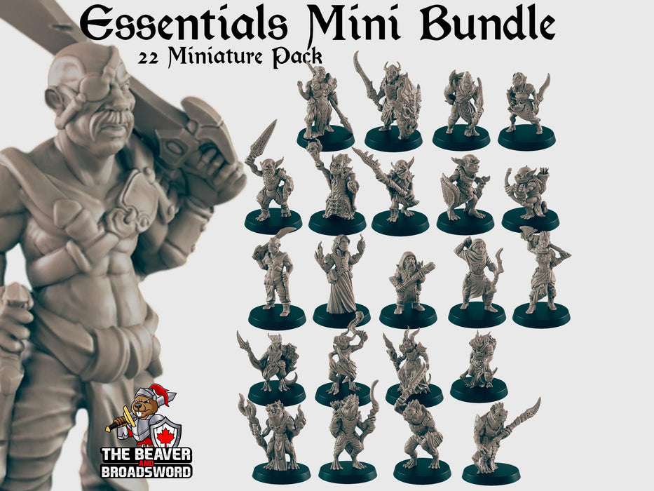 dnd essential Monster Mini Pack 2 - 22 Miniatures!