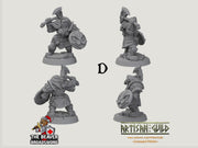 Dwarven Defenders mini set - Artisan Guild | DnD | Fighter | Barbarian | Dwarf | Cleric | Paladin | Pathfinder, TTRPG, Wargaming, Frostgrave