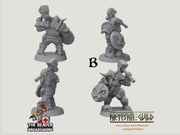Dwarven Defenders mini set - Artisan Guild | DnD | Fighter | Barbarian | Dwarf | Cleric | Paladin | Pathfinder, TTRPG, Wargaming, Frostgrave