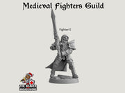 Fighter's Guild dnd mini set - Artisan Guild | Barbarian | Knight | Cleric | Paladin, Pathfinder, TTRPG, Wargaming, Warrior, Human, medieval