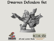 Dwarven Defenders mini set - Artisan Guild | DnD | Fighter | Barbarian | Dwarf | Cleric | Paladin | Pathfinder, TTRPG, Wargaming, Frostgrave