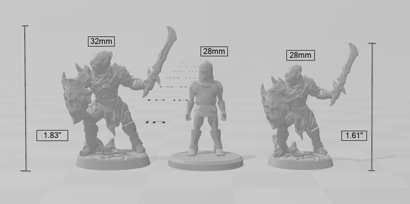 Scourgeland Survivor B dnd mini - Dungeons and Dragons | Male | Fighter | Barbarian | Human 5e Fantasy Pathfinder 2e 5e Tabletop | Mini RPG