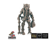 Sci-fi Amputee Traveler mini - EC3D | Legion | Cyberpunk | Starfinder | Futuristic | Cybernetic | Male | VR | Sci-Fi | 28mm | 32mm Infinity