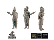 Android Server Sci-fi Mini - EC3D | Legion | Cyberpunk | Starfinder | Scifi | Futuristic | Cybernetic | Female | VR | 28mm | 32mm Infinity