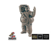 Boombox Guy Sci-fi Mini - EC3D | Legion | Cyberpunk | Starfinder | Scifi | Futuristic | Cybernetic | Male | VR | 28mm | 32mm Infinity