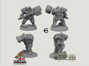 Dwarven Defenders mini set - Artisan Guild | DnD | Fighter | Barbarian | Dwarf | Cleric | Paladin | Pathfinder, TTRPG, Wargaming, Frostgrave
