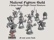 Fighter's Guild dnd mini set - Artisan Guild | Barbarian | Knight | Cleric | Paladin, Pathfinder, TTRPG, Wargaming, Warrior, Human, medieval