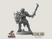 Scourgeland Survivor B dnd mini - Dungeons and Dragons | Male | Fighter | Barbarian | Human 5e Fantasy Pathfinder 2e 5e Tabletop | Mini RPG