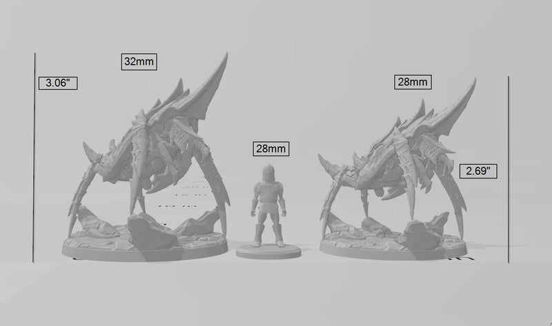 Battle-Prawn Zeek - Dungeons and Dragons | Monster | Desert | Sand | Chitin 5e Fantasy Pathfinder 2e 5e Tabletop Mini RPG