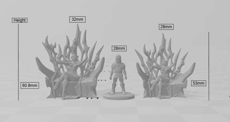 Valykka, Elven Sorceress DnD mini - Dungeons and Dragons | Female | Sorcerer | Wizard | Elf Drow DnD 5e Fantasy Pathfinder 2e 5e Tabletop