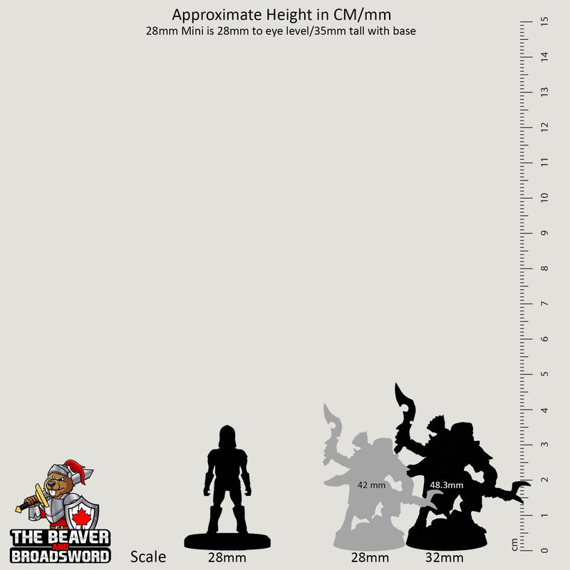 Kenku F Aarakocra Rogue Ranger premium DnD mini - High Quality Resin Printed 28mm 32mm Tabletop Miniature, Tough, Durable, Figurine