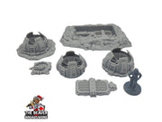 Scifi Vents and Access Hatch - EC3D , Infinity, Legion, Sci-fi, Cyberpunk, Starfinder, tabletop terrain, Sci-fi Scenery, Wargaming, Space