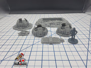 Scifi Vents and Access Hatch - EC3D , Infinity, Legion, Sci-fi, Cyberpunk, Starfinder, tabletop terrain, Sci-fi Scenery, Wargaming, Space