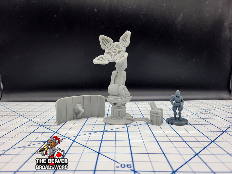 Scifi Comms Tower - EC3D , Infinity, Legion, Sci-fi, Cyberpunk, Starfinder, tabletop terrain, Sci-fi Scenery, Wargaming, Space, Radar
