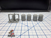 Scifi Cargo Cannisters and Frame - EC3D , Infinity, Legion, Cyberpunk, Starfinder, tabletop terrain, Sci-fi Scenery, Wargaming, Space Hangar