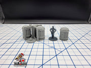 Scifi Cargo Cannisters and Frame - EC3D , Infinity, Legion, Cyberpunk, Starfinder, tabletop terrain, Sci-fi Scenery, Wargaming, Space Hangar