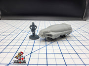 Scifi Hover Taxi - EC3D , Infinity, Legion, Cyberpunk, Starfinder, tabletop terrain, Sci-fi Scenery, Wargaming, Vehicle, Car, Futuristic