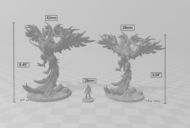 Aarakocra Phoenix Mounted Paladin Fighter premium DnD mini - High Quality Resin Printed 28mm 32mm Tabletop Miniature, Tough Durable Figurine