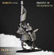 Knights of Mergenheim Miniature Set - 28/32mm Scale Premium Resin Models for Wargaming and RPG, DnD, Human, Sunland, Durable, High Quality
