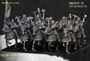 Knights of Mergenheim Miniature Set - 28/32mm Scale Premium Resin Models for Wargaming and RPG, DnD, Human, Sunland, Durable, High Quality