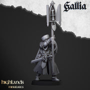 Gallia Pilgrims Miniature Set - 28/32mm Scale Premium Resin Models for Wargaming and ttRPG, DnD, Human, Gallia, Durable, High Quality, Grail