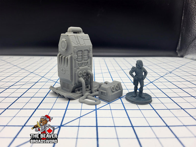 Scifi Power Unit - EC3D , Infinity, Legion, Sci-fi, Cyberpunk, Starfinder, tabletop terrain, Sci-fi Scenery, Wargaming, Space, Battery