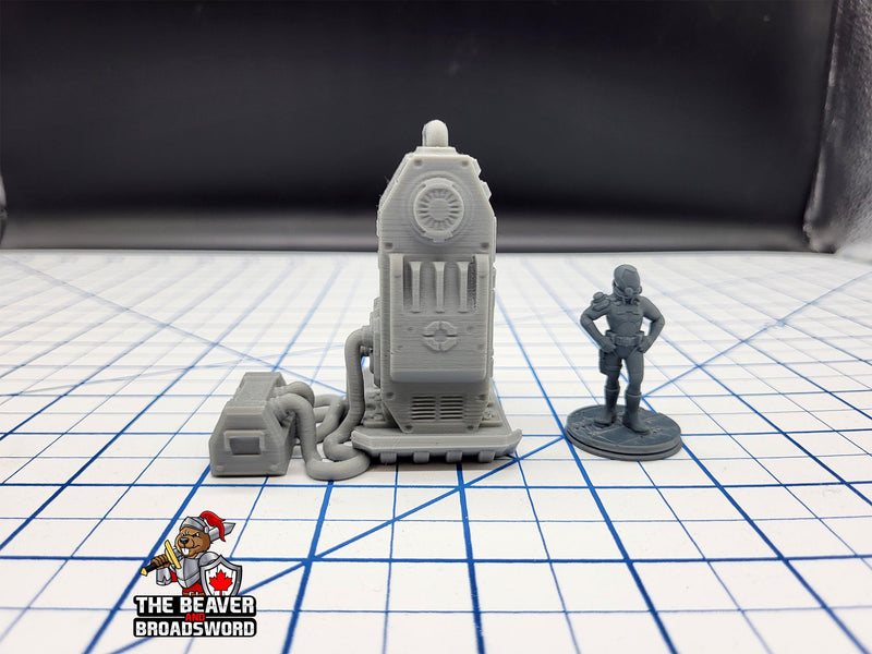 Scifi Power Unit - EC3D , Infinity, Legion, Sci-fi, Cyberpunk, Starfinder, tabletop terrain, Sci-fi Scenery, Wargaming, Space, Battery