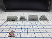 Scifi Assorted Cargo - EC3D , Infinity, Legion, Cyberpunk, Starfinder, tabletop terrain, Sci-fi Scenery, Wargaming, Space Hangar, Shipping